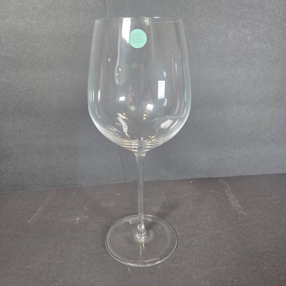 Tiffany & Co Red Wine Glasses Set 4 Novo Nordisk Crystal Slovenia New Box